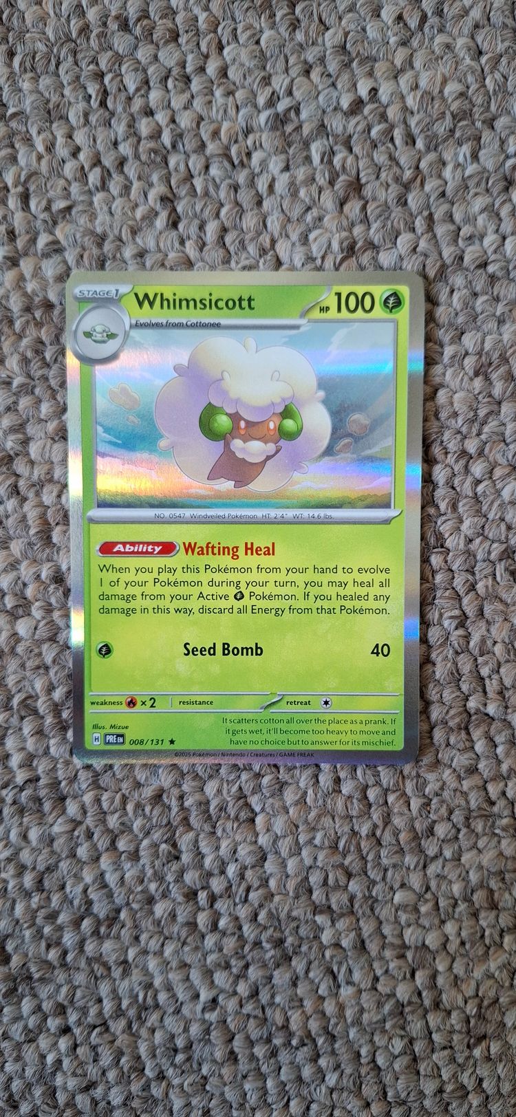 Whimsicott Pokémon Card