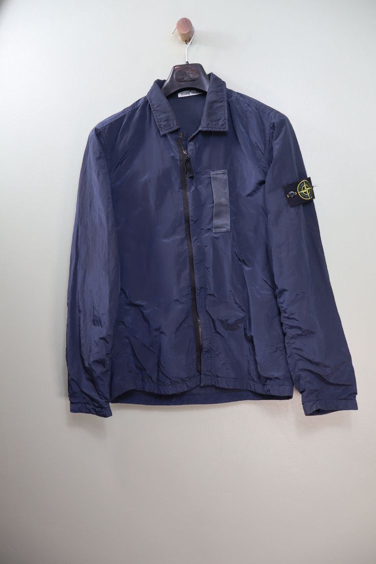 Stone Island Navy Nylon Metal Overshirt 3