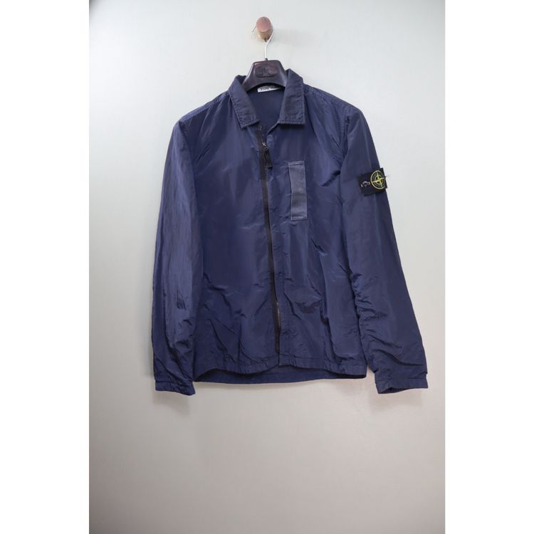 Stone Island Navy Nylon Metal Overshirt