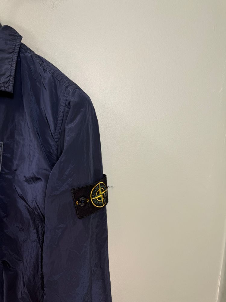 Stone Island Navy Nylon Metal Overshirt 6