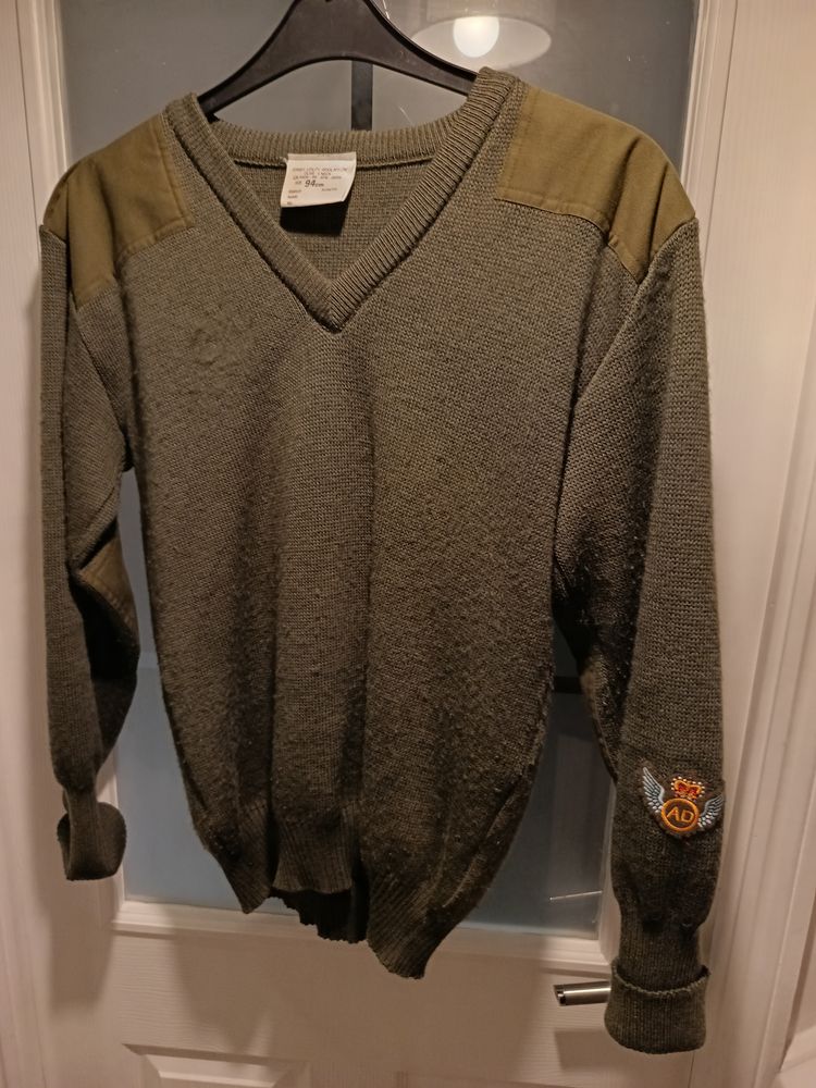 Other Green Knit Sweater With Shoulder Patches product image