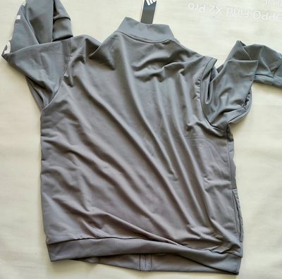 Adidas Grey Zip-Up Jacket XXL