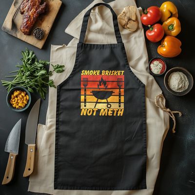 Smoke Brisket Not Meth T-shirt - Hilarious BBQ Humor! 100% Cotton, Unisex Design Perfect for Grill Masters and Chill Vibes! 3