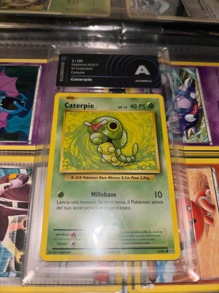 Caterpie Pokémon Card obraz 1