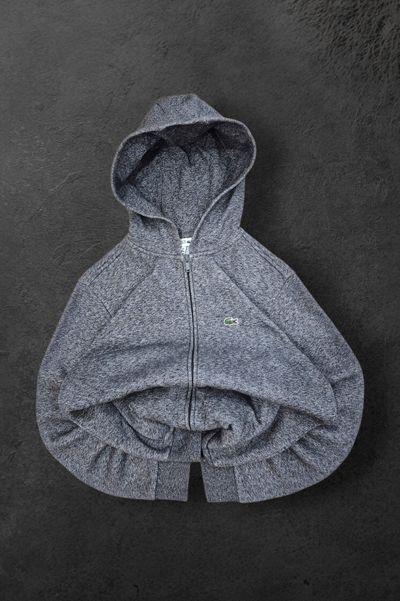 Lacoste Grey Zip-Up Hoodie
