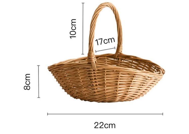 Wicker Basket With Handle image 3