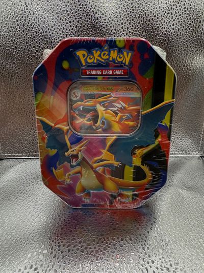 Pokémon charizard y tin