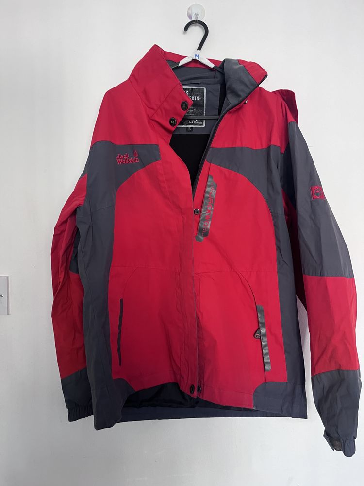Jack Wolfskin Red And Gray Jacket