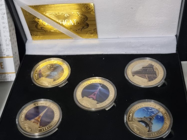 Set Commemorative Coin Set 24k gold plated  product image