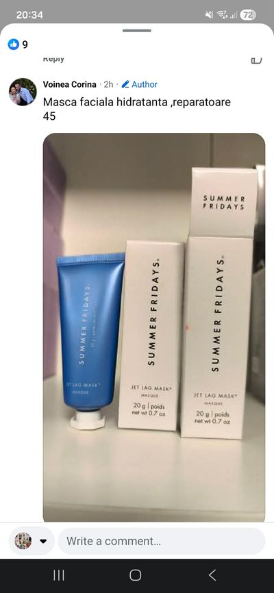 Summer Fridays Jet Lag Mask