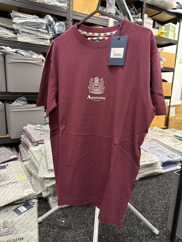 Red AQUASCUTUM tee brand new taq12 