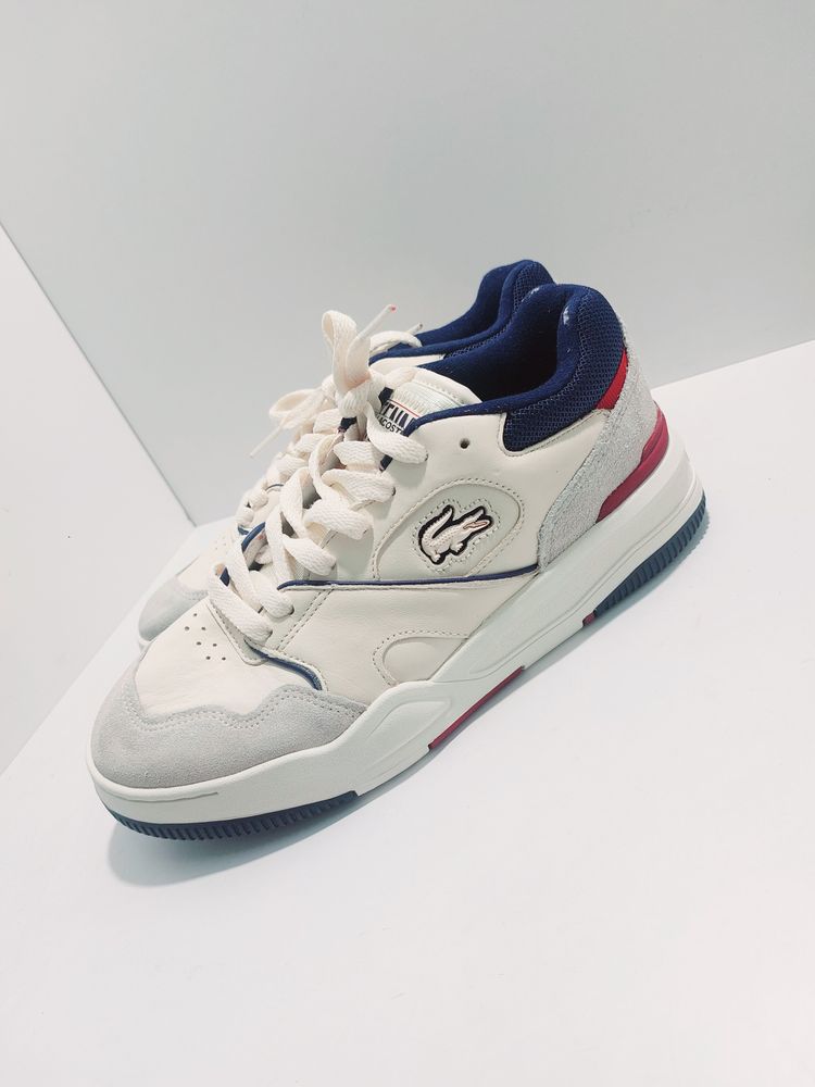 Lacoste Lacoste White Sneakers With Blue And Red Accents product image