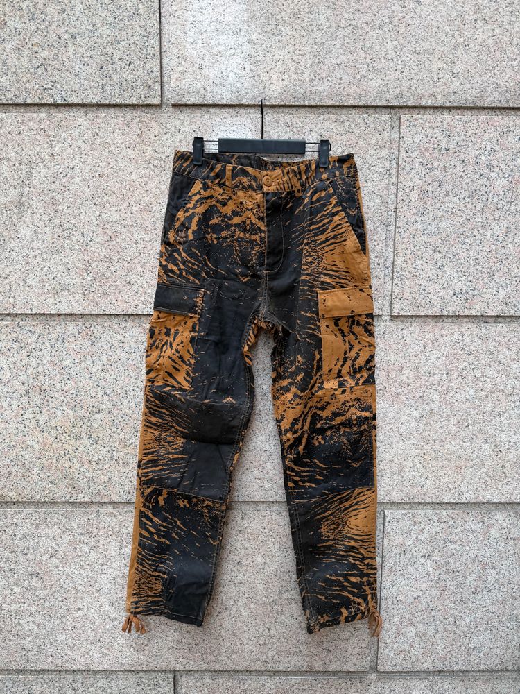  PAtta Black And Brown Patterned Pants M