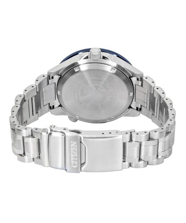 Citizen GMT Analog Stainless Steel Navy Blue Dial Automatic NB6044-54L 200M Men's Watch image 3