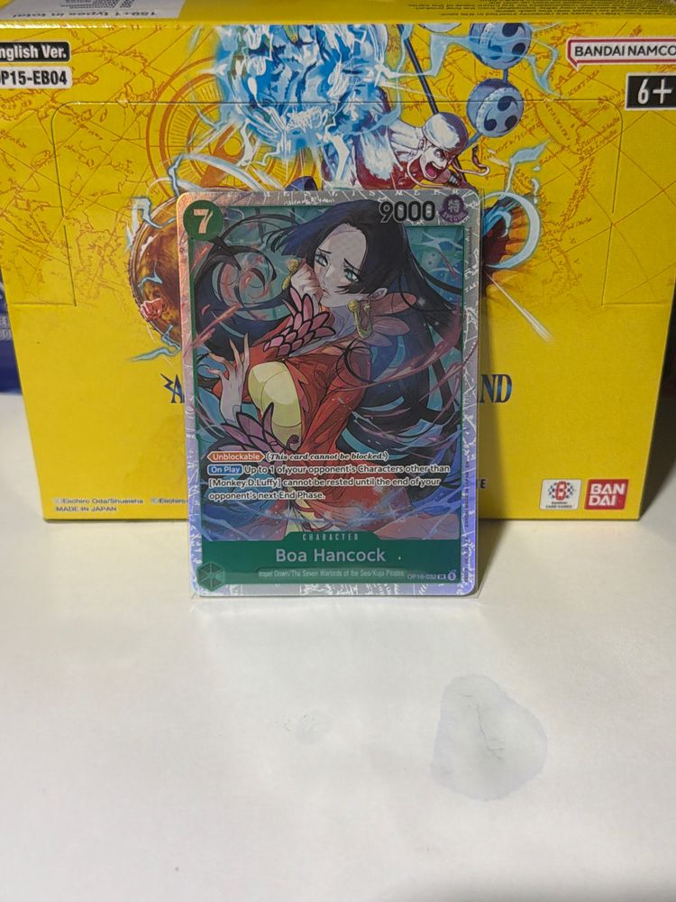 Bandai Bandai Namco One Piece Card Game Booster Box And Boa Hancock Character Card product image