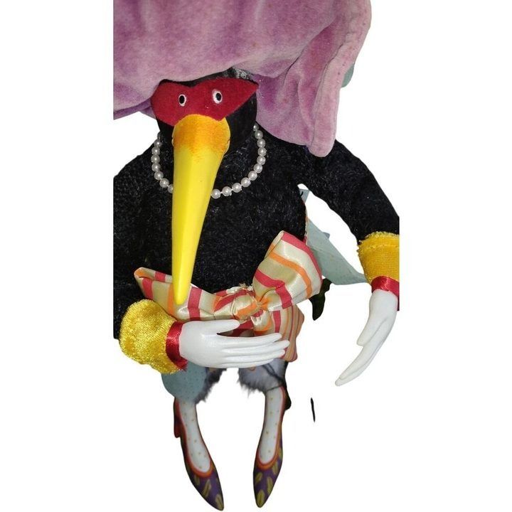 Bird Doll With Hat And Pearl Necklace image 2