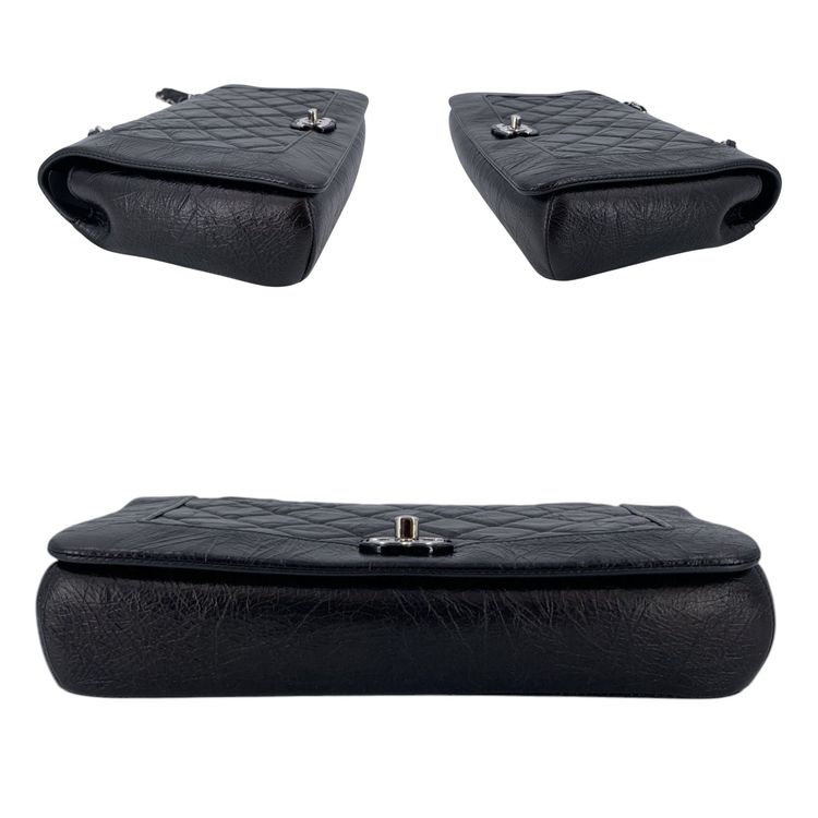 Chanel Leather Shoulder Bag Bi-quilted image 5