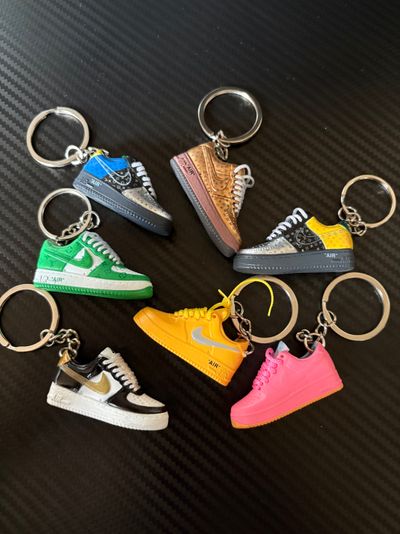 3D Mini Nike AF1 Sneaker Keychains. Choose 1 (Each sold individually)
