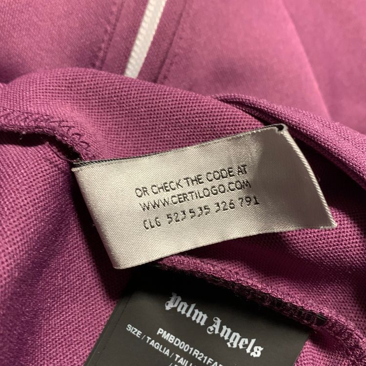 Palm Angels Medium Classic Purple Track Jacket Top image 9