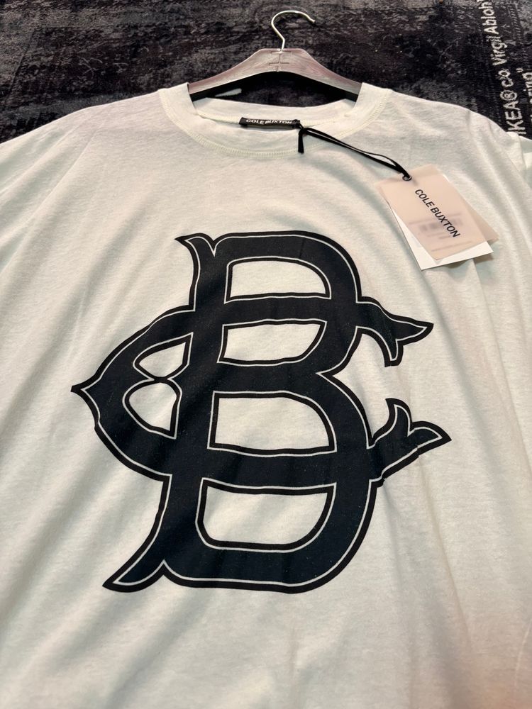 Cole Buxton White T-Shirt With Black Logo image 2