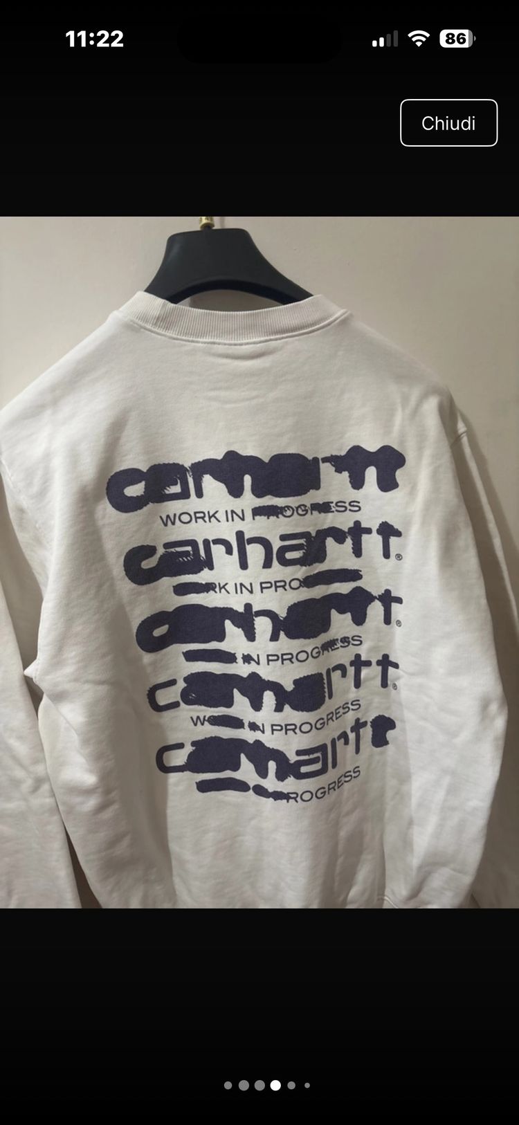 Carhartt White Sweatshirt imagen 3