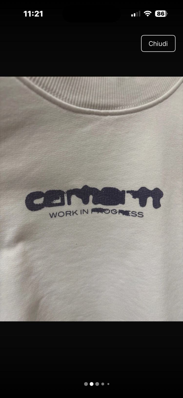 Carhartt White Sweatshirt imagen 2