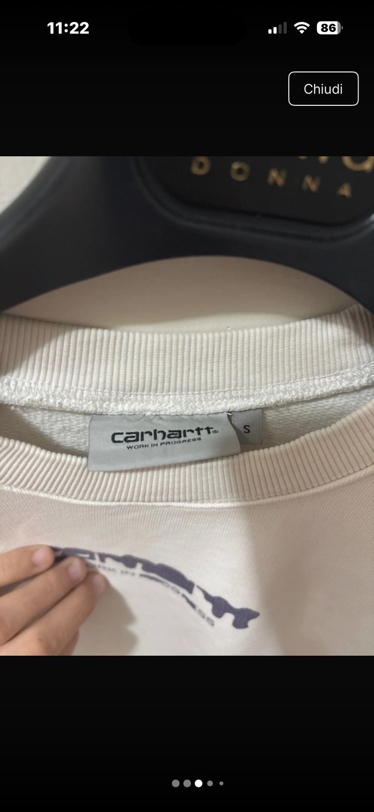 Carhartt White Sweatshirt imagen 4