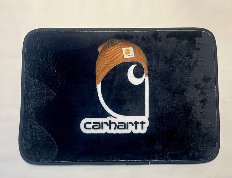Carhartt Black Mat With Logo And Beanie Design Novelty image 1