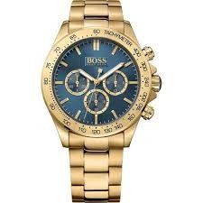boss Wristwatch With Blue Dial