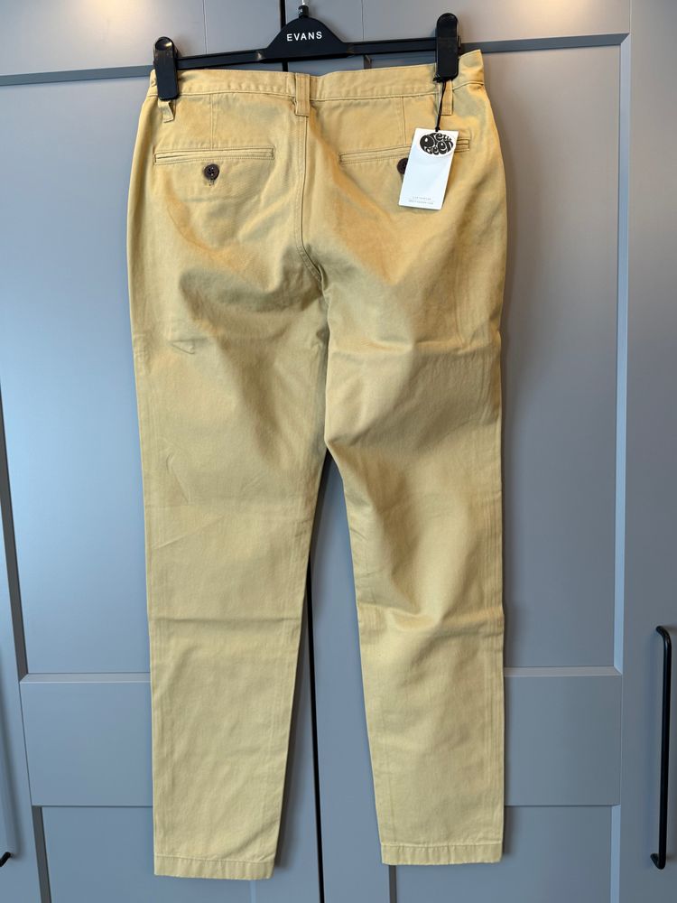Pretty Green Slim Fit Chinos – Khaki Green – W30 L32 – NWT imagen 6