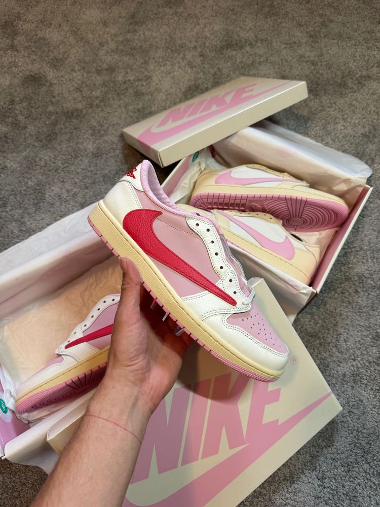 Jordan 1 Low Travis Scott Tropical Pink (Nuove)