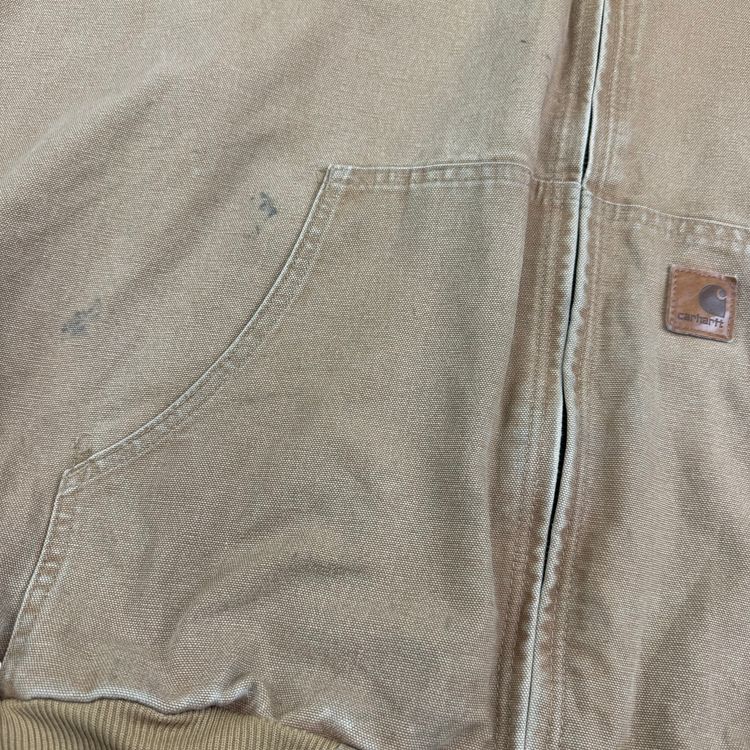 Carhartt Active Full-Zip Workwear Hooded Jacket Brown J28 CML imagen 6