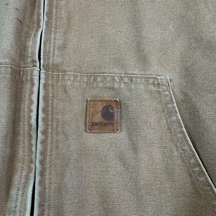 Carhartt Active Full-Zip Workwear Hooded Jacket Brown J28 CML imagen 13