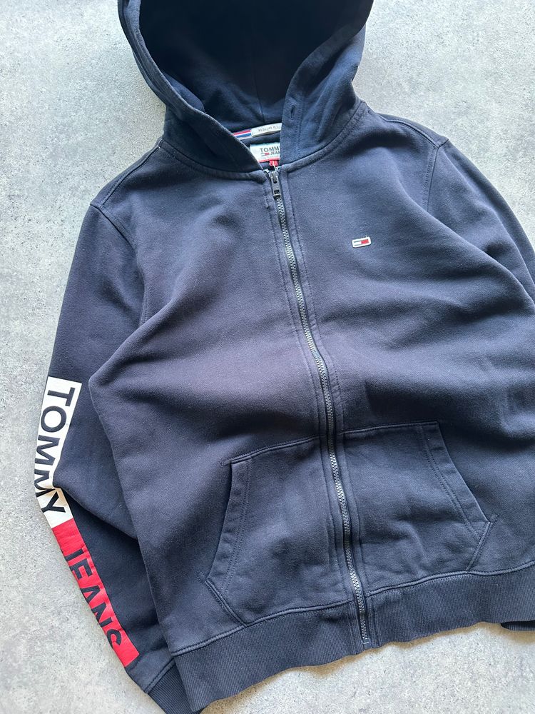 Tommy Jeans Navy Zip-Up Hoodie (L) image 2