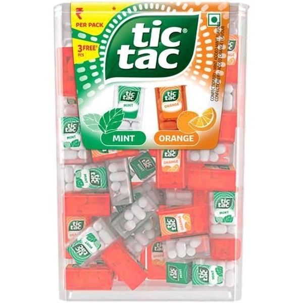 Tic Tac Mint And Orange Candy Pack 75 Minis Huge Box