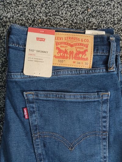 Levi'S 510 Skinny Jeans Diesel Blue W34 L32