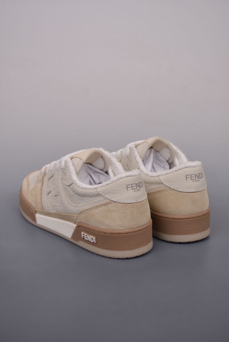 Fendi Beige And White Sneakers image 2