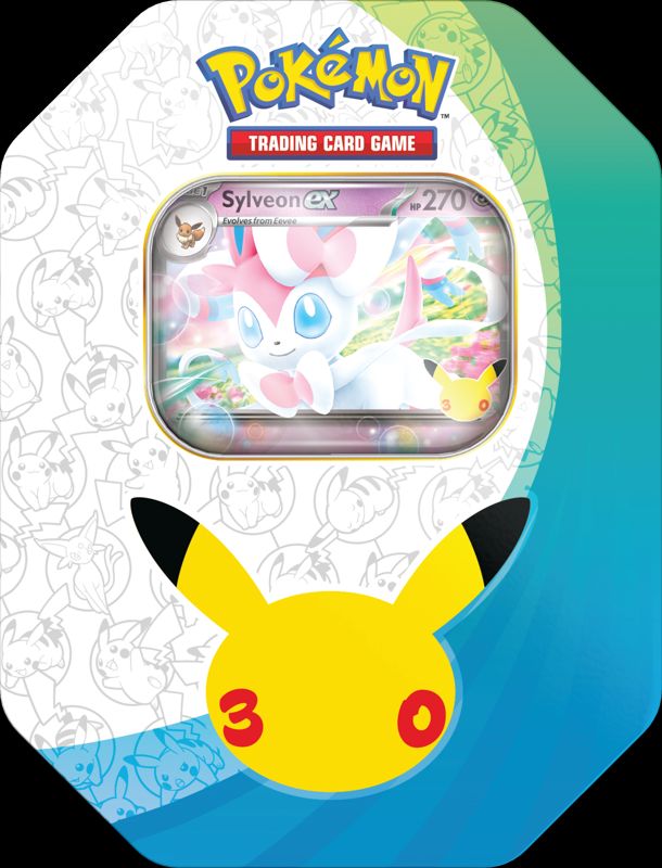 Pokémon TCG: 30th Celebration Greninja ex & Sylveon ex Tin imagen 2