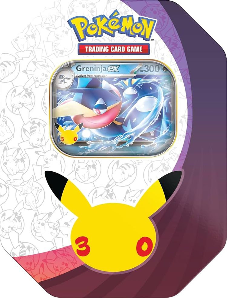 Pokémon TCG: 30th Celebration Greninja ex & Sylveon ex Tin imagen 4