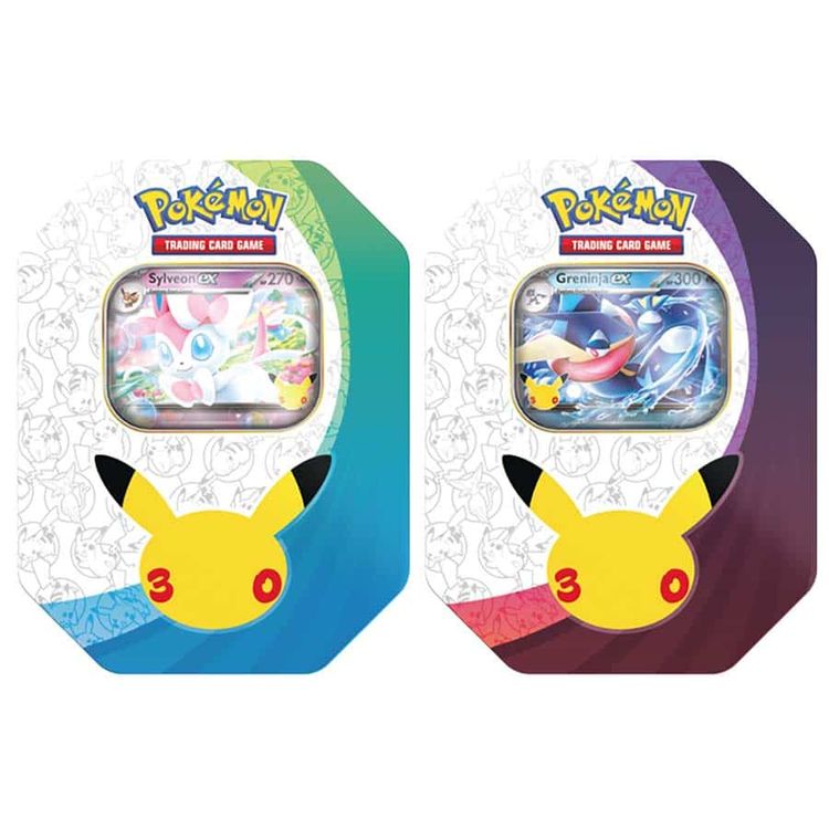 Immagine di Pokémon TCG: 30th Celebration Greninja ex & Sylveon ex Tin 1