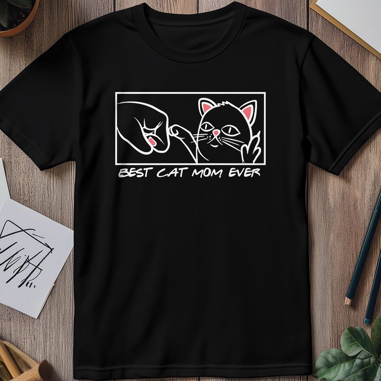 Best Cat Mum for Black T-shirt image 5
