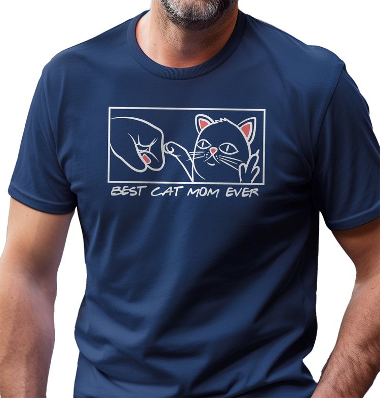 Best Cat Mum for Black T-shirt image 4