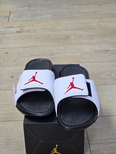 Jordan Hydro 6 Slides Jordan Hydro 6 Slider Sandals Black/Red/White UK 11 , 10 881473-101🔥