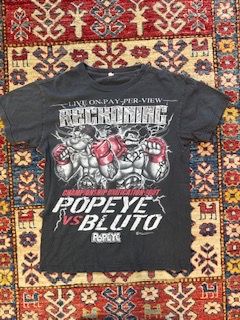 Black Graphic T-Shirt Popeye