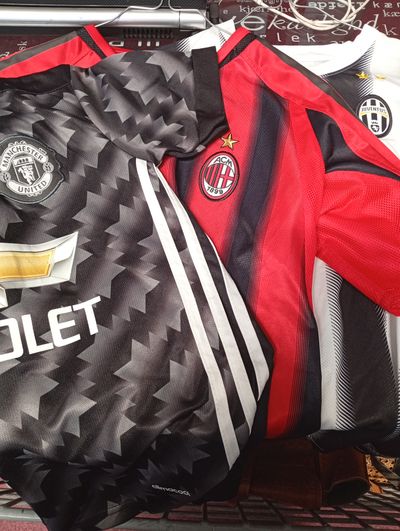 3 Pack - Manchester United Football Jersey, Ac Milan Football Jersey, Juventus Football Jersey