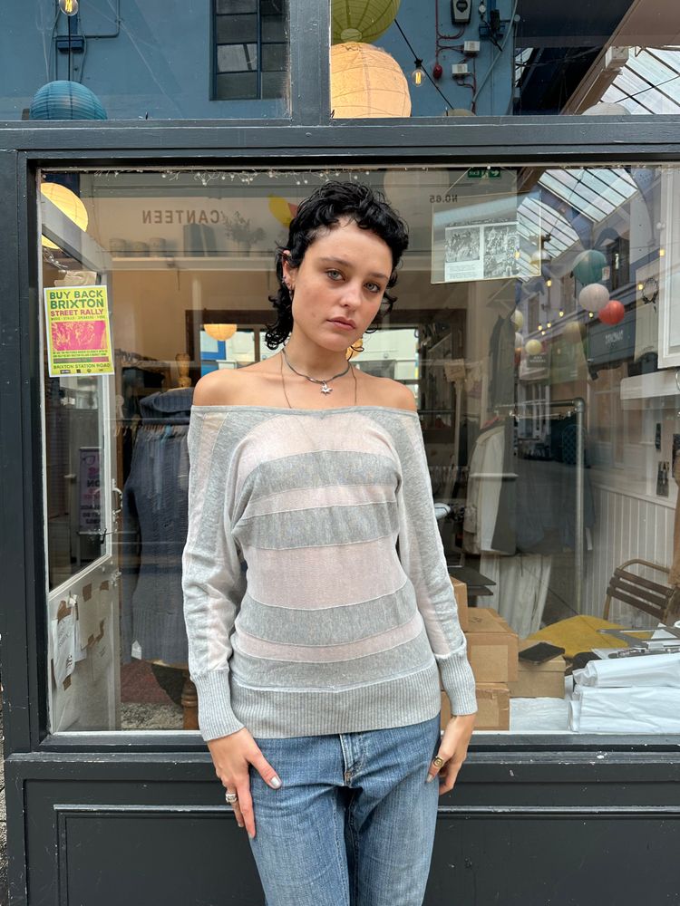 Nolita sheer cotton striped jumper image 1