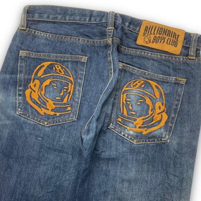 Authentic Billionaire Boys Club Astronaut Head Spaceman Embroidered Jeans 2