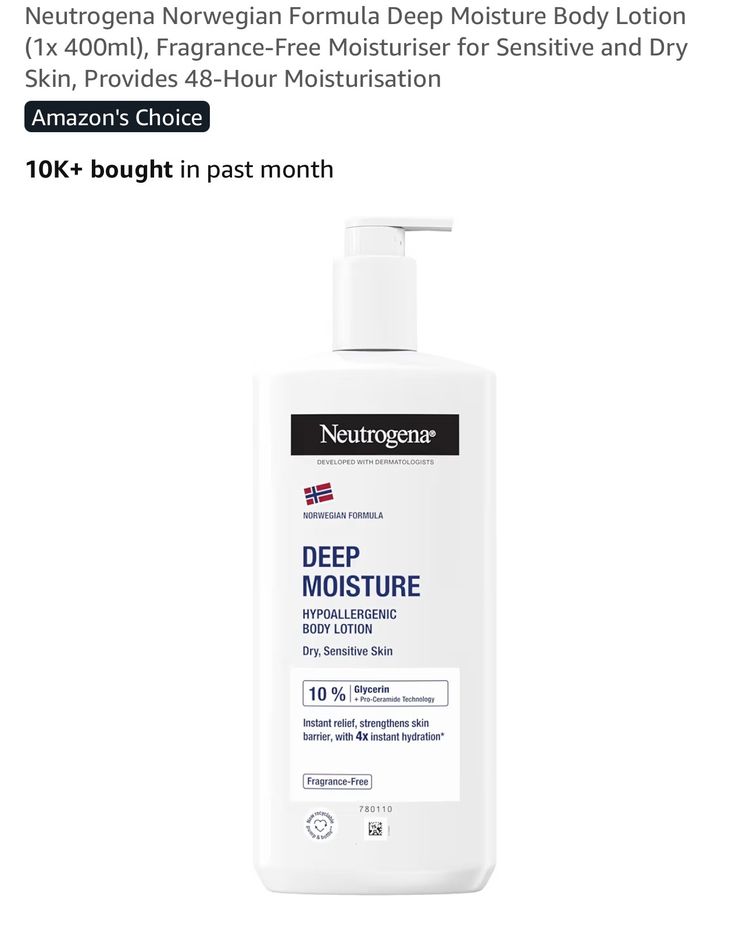 Neutrogena Neutrogena Deep Moisture Hypoallergenic Body Lotion product image