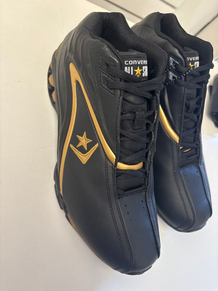 Converse Black And Gold Sneakers