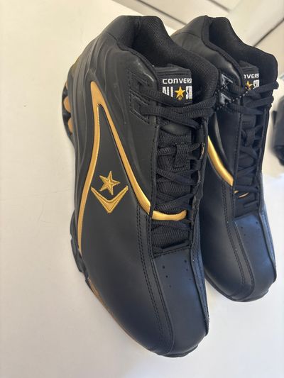 Converse Black And Gold Sneakers
